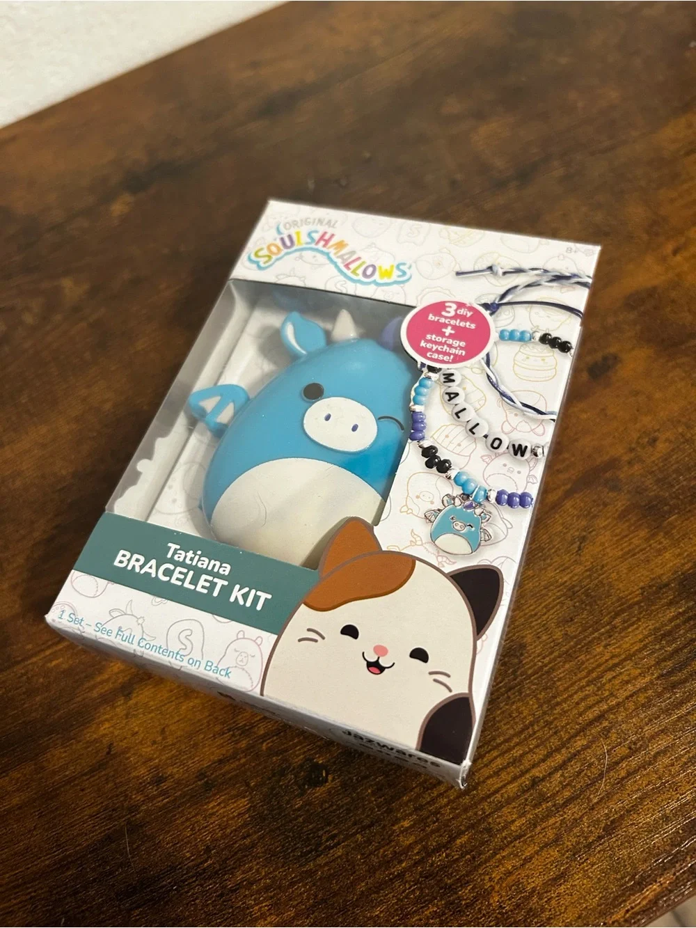 Squishmallows Tatiana Bracelet Kit DIY 3 Bracelets Storage Keychain 231924RF